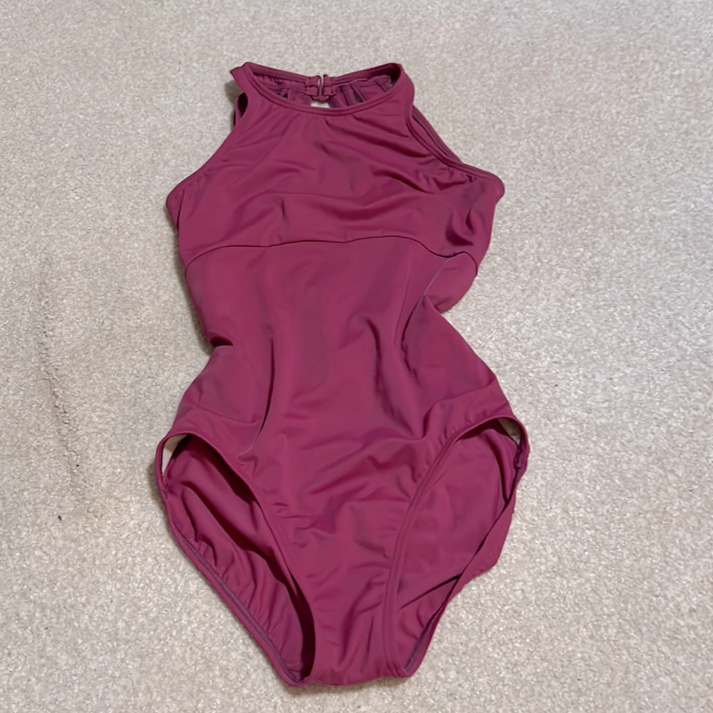 Pink dance leotard adult small